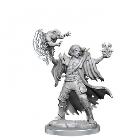 D&D Frameworks Miniature: Human Warlock Male [1]