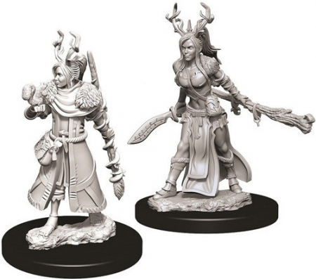 RPG - D&D Nolzur's Marvelous Unpainted Miniatures: Female Human Druid (W9)