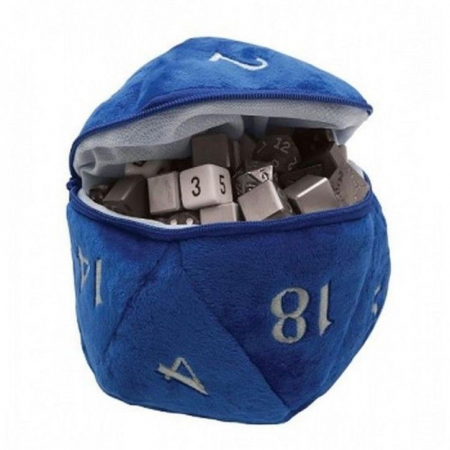 Geek Zone - D20 Plush Dice Bag - Blue