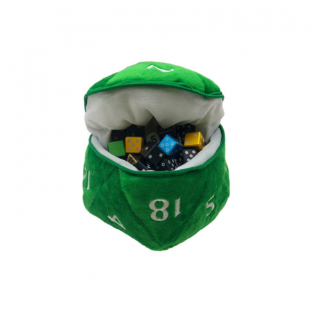 D20 Plush Dice Bag - Green [1]