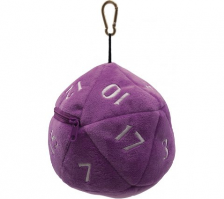 D20 Plush Dice Bag - Purple [1]