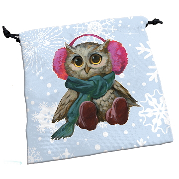 Accesorii - Deluxe Dice Bag: Festive Owls
