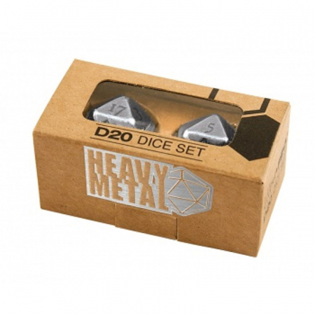 Dice - Heavy Metal D20 2 - Dice Set - Chrome [1]