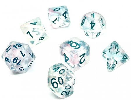 Precomenzi - Dice Set Confetti: Mystic Blue