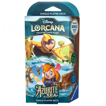 Lorcana - Disney Lorcana TCG - Azurite Sea Starter Deck - Go Go Tomago & Gadget Hackwrench - EN