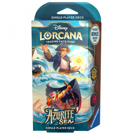 Lorcana - Disney Lorcana TCG - Azurite Sea Starter Deck - Jim Hawkins & Tigger - EN