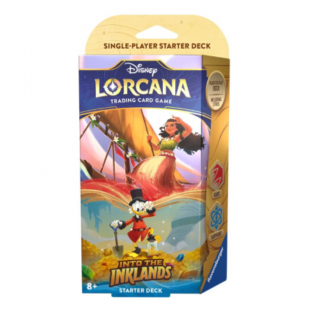 Lorcana - Disney Lorcana TCG - Into the Inklands Starter Deck - Moana and Scrooge McDuck - EN
