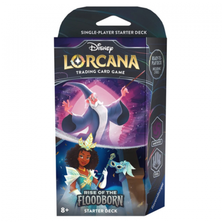 Lorcana - Disney Lorcana TCG - Rise of the Floodborn Starter Deck - Merlin and Tiana - EN