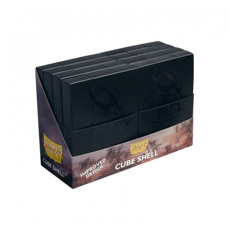 Depozitare cărți - Dragon Shield Cube Shell - Shadow Black 15+ (8 buc)