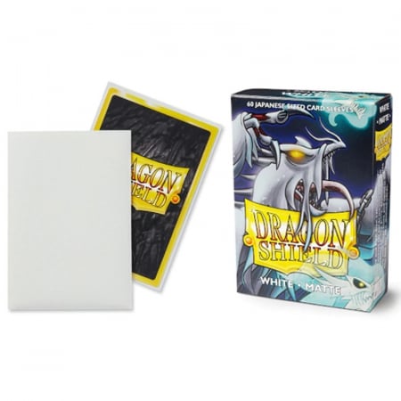Dragon Shield Japanese Sleeves - Matte White 59x86mm (60 buc) [1]