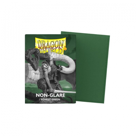 Sleeves - Dragon Shield Standard Sleeves - Matte Non-Glare Forest Green 63x88mm (100 buc)