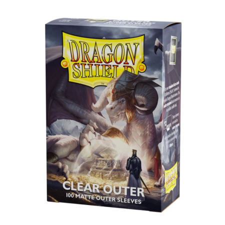 Accesorii - Dragon Shield Standard Outer Sleeves - Matte Clear (100 Sleeves)