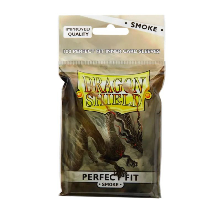 Accesorii - Dragon Shield Standard Perfect Fit Sleeves - Clear/Smoke 63x88mm (100 buc)