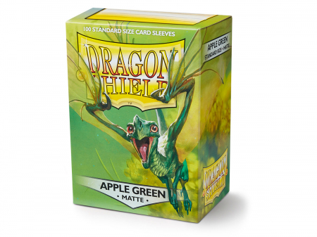 Accesorii - Standard Sleeves: Matte Apple Green 63x88mm (100 buc) - Dragon Shield