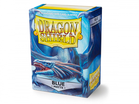 Accesorii - Standard Sleeves: Matte Blue 63x88mm (100 buc) - Dragon Shield