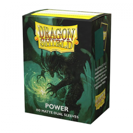 Sleeves - Dragon Shield Standard Sleeves - Matte Dual Metallic Green/Power (100 buc)