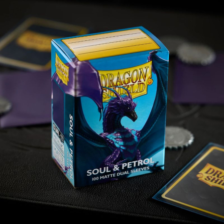 Dragon Shield Standard Sleeves - Matte Dual Soul & Petrol 63x88mm (100 buc) [3]