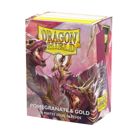 Dragon Shield Standard Sleeves Matte Dual Special Edition Pomegranate/Gold 100 buc
