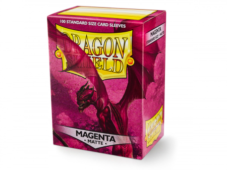 Accesorii - Standard Sleeves: Matte Magenta 63x88mm (100 buc) - Dragon Shield