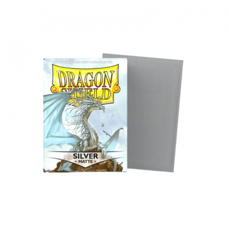 Sleeves - Dragon Shield Standard Sleeves - Matte Silver 63x88mm (100 buc)