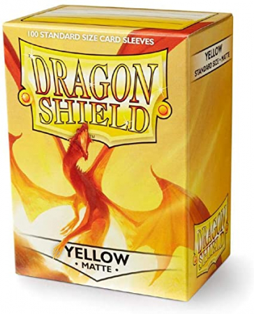 Precomenzi - Dragon Shield Standard Sleeves - Matte Yellow 63.5x88.9mm (100 buc)