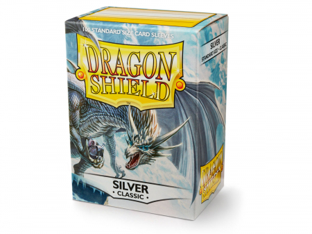 Accesorii - Standard Sleeves: Silver 63x88mm (100 buc) - Dragon Shield