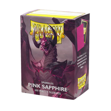 Noutăți - Dragon Shield Standard Sleeves - Sparkle Matte Pink Sapphire 63x88mm (100 buc)