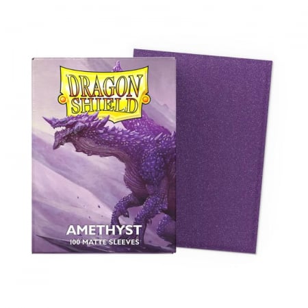 Sleeves - Dragon Shield Standard Sleeves - Sparkly Matte Amethyst 63x88mm (100 buc)