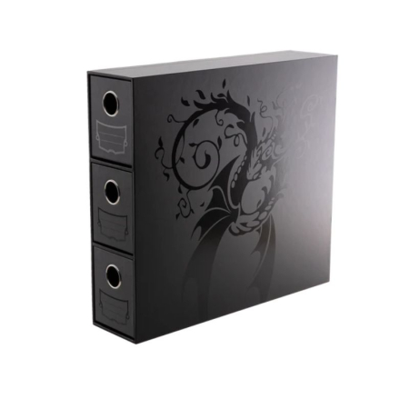 Dragon Shield Fortress Card Drawers XL 3 - Vertical - Black [1]