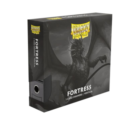 Accesorii - Dragon Shield Fortress Card Drawers XL 3 - Vertical - Black