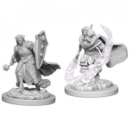 RPG - Elf Male Cleric - D&D Nolzur's Marvelous Unpainted Miniatures (W5)