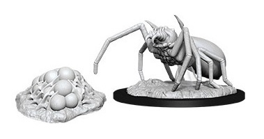 RPG - Giant Spider & Egg Clutch - D&D Nolzur's Marvelous Unpainted Miniatures (W12)
