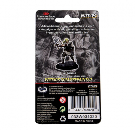 Human Female Barbarian - D&D Icons of the Realms Premium Figures (W3) [2]