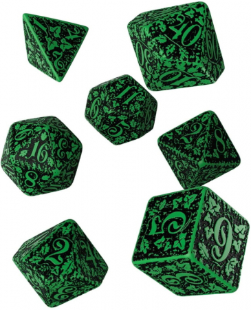 Zaruri - Forest 3D Green & Black Dice Set