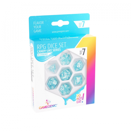 Zaruri - Gamegenic Candy-like Series Blueberry RPG Dice Set (7 dice)