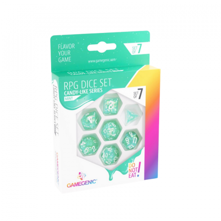 Zaruri - Gamegenic Candy-like Series Mint RPG Dice Set (7 dice)