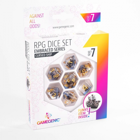 Accesorii - Gamegenic Embraced Series Cursed Ship RPG Dice Set (7 dice)