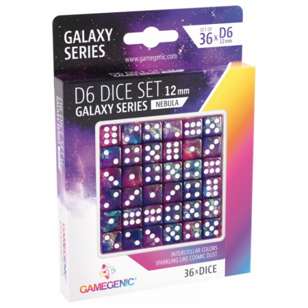 Zaruri - Gamegenic Galaxy Series Nebula Dice Set 12 mm D6 (36 dice)