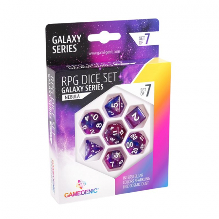 Zaruri - Gamegenic Galaxy Series Nebula RPG Dice Set (7 dice)