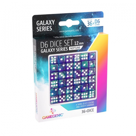 Zaruri - Gamegenic Galaxy Series Neptune Dice Set 12 mm D6 (36 dice)