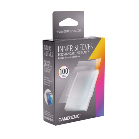 Sleeves - Gamegenic Inner Sleeves - Clear 64x89mm (100 buc)