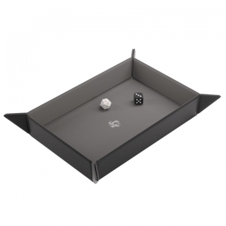 Dice trays & bags - Gamegenic - Magnetic Dice Tray Rectangular Black/Gray