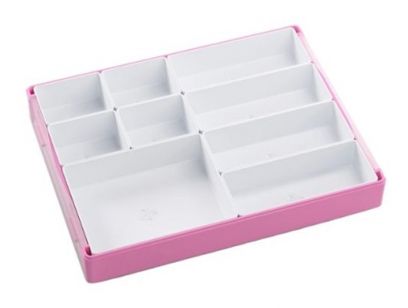 Depozitare componente de joc - Gamegenic - Token Silo Pink/White