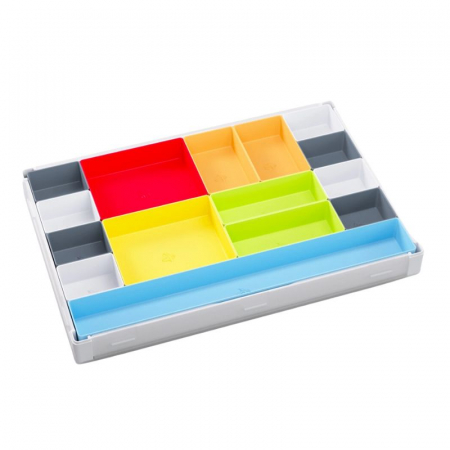 Depozitare componente de joc - Gamegenic - Token Silo White/Multicolor XL