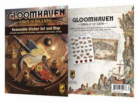 Gloomhaven Jaws of the Lion Removable Sticker Sheet and Map [1]