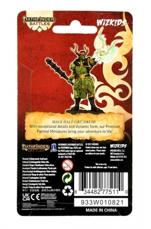 Half-Orc Druid Male - Pathfinder Battles Premium Painted Figure (W2) [3]