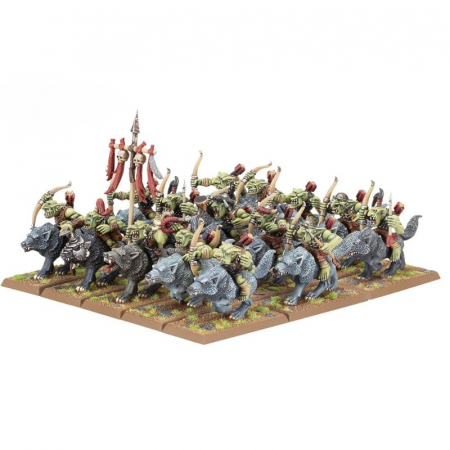 Precomenzi - Warhammer: The Old World - Goblin Wolf Rider Mob - GW