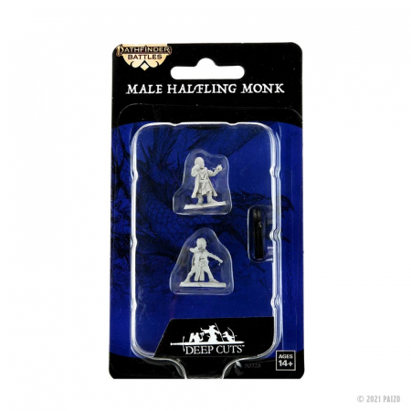 Halfing Monk Male - Pathfinder Battles Deepcuts Unpainted Miniatures (W15) [1]