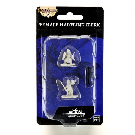 Halfling Cleric Female - Pathfinder Battles Deepcuts Unpainted Miniatures (W14) [1]