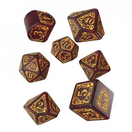Zaruri - Harry Potter Modern Dice Set - Gryffindor Red (7 dice)
